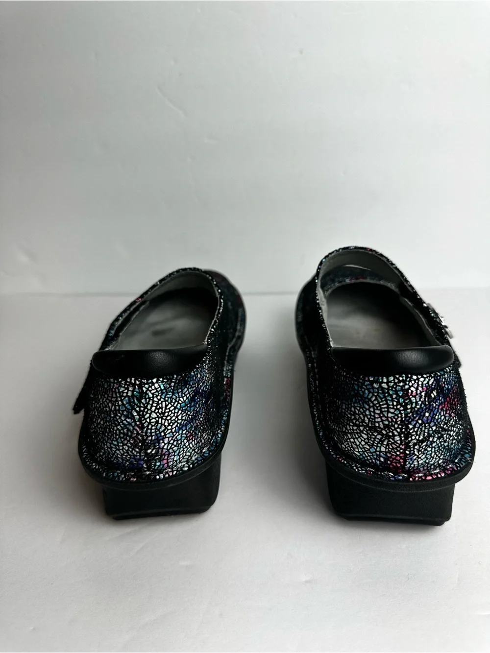 Alegria Paloma Mary Jane's Women's Size 9 EU 39 Shoes Rainbow Black FLAW